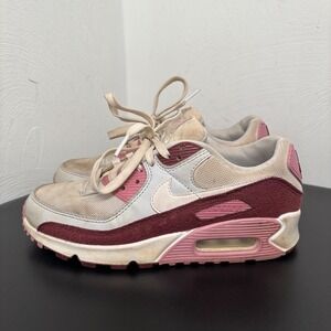 Nike Women's Air Max 90 SE Dark Team Red Platinum Tint HM9451-600 Size 6.5 Shoes